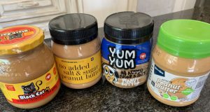 Which of these ‘healthy’ peanut butters tastes best? Four sugar-free peanut butters in jars