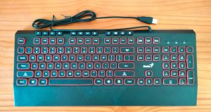 Genius SlimStar 280 keyboard – Review Genius keyboard with red-and-black keys