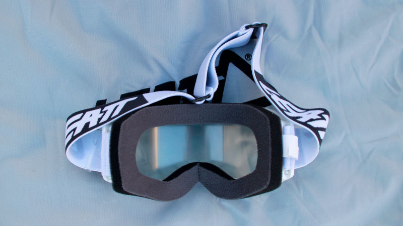 White Leatt 4.5 goggles - back