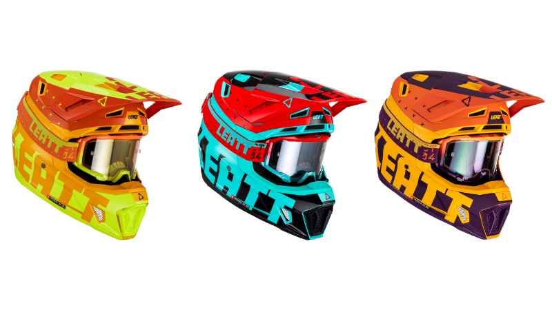 Leatt 7.5 helmets in wild colours