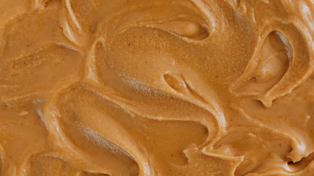 A beautiful close-up of peanut butter