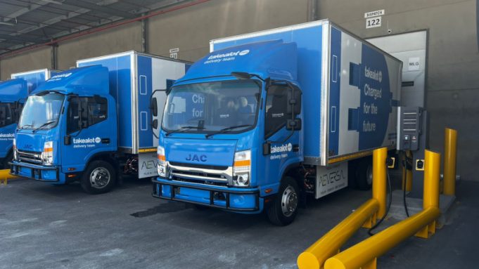 Takealot adds JAC electric trucks to its fleet Takealot's JAC electric trucks