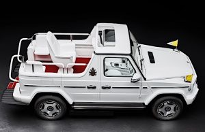 The new Popemobile is an electric Mercedes G-Class