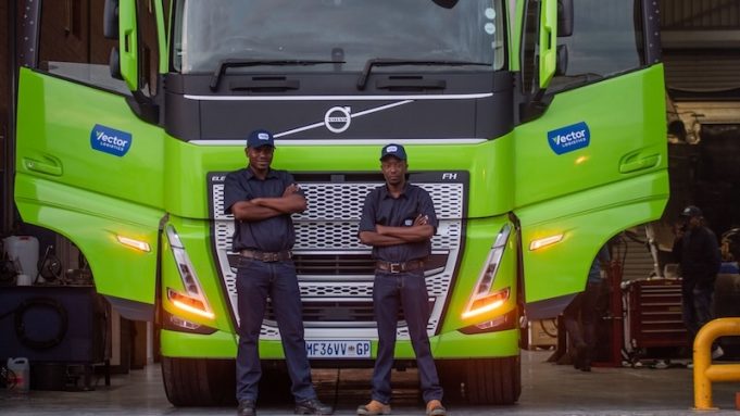 Vector Logistics unveils SA’s first electric, net-zero trucks